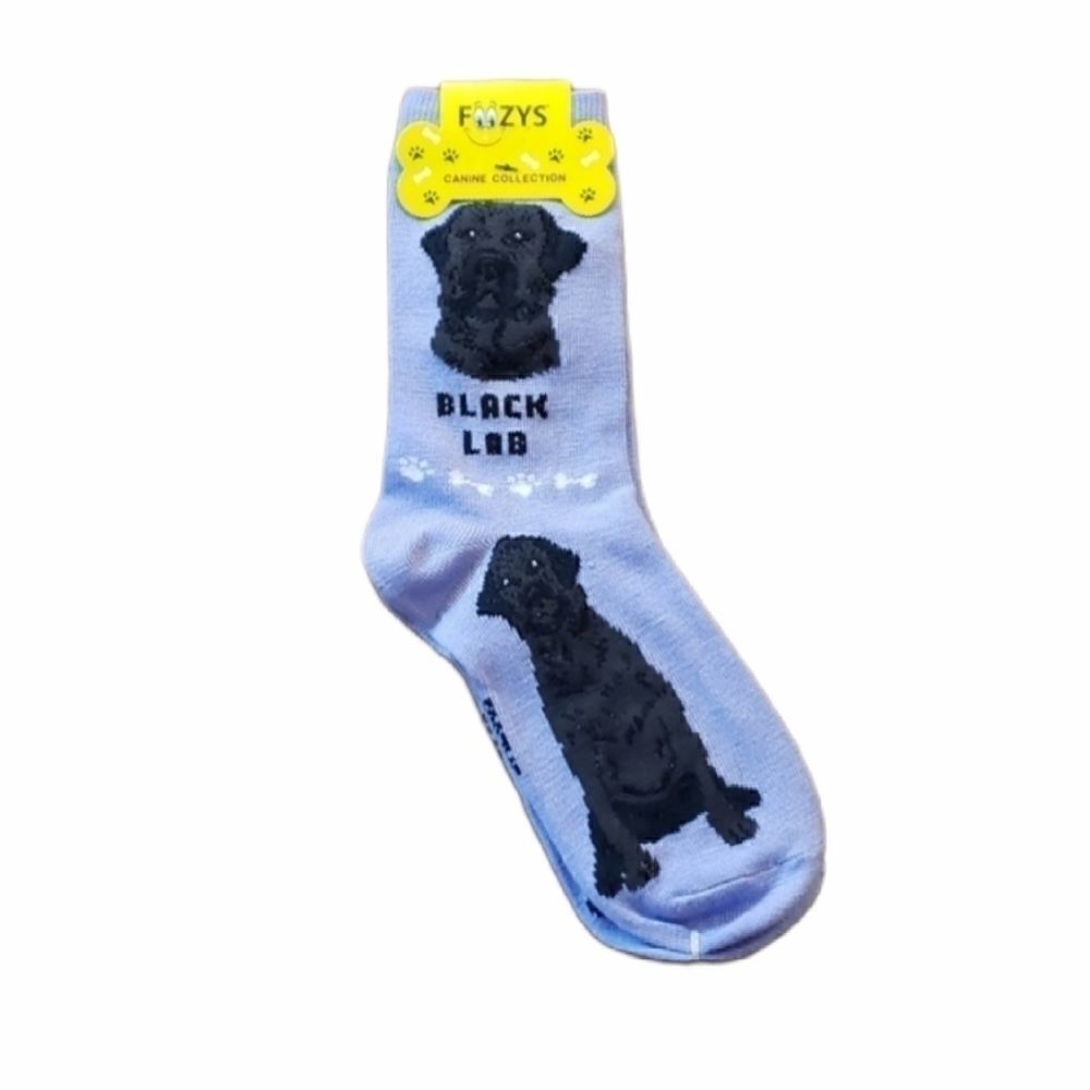 FOOZYS CANINE COLLECTION SOCKS WITH BLACK LABRADOR RETRIEVER